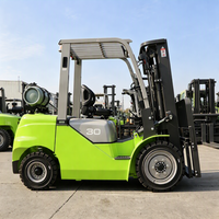 Chariot élévateur multifonctionnel FL30H à moteur thermique GPL avec mât à deux étages pour l'empilage de palettes et l'utilisation en extérieur