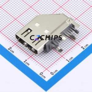 HDMI-001C HDMI Connector Bent Lead Through Hole Connector HDMI-A Female 19P Side Insert - Product Image 1