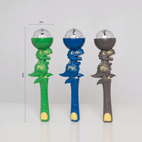 Bâton lumineux LED RGB en forme de dinosaure de dessin animé pour enfants, marque Starry, avec piles, vente en gros