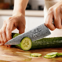 Vente flash : Couteau de chef japonais de 8 pouces, acier Damas VG-10 de haute qualité, couteaux de cuisine avec manche en bois