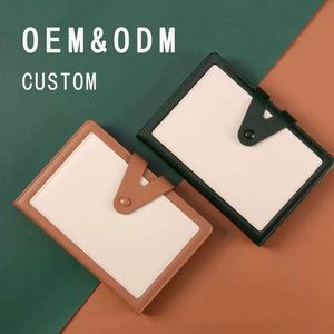 Wholesale A5 PU Leather Cover Organizer/Planner Notebook Customizable Hardcover Business <b>Journal</b> Diary Thread Sewing Office - Product Image 1