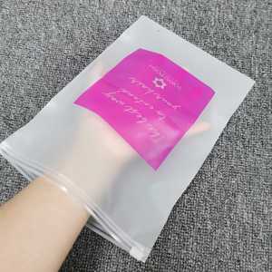 Wholesale Matte Frosted EVA Zipper Plastic Bag t Shirt Garment Plastic Poly Bag for Clothes - Product Image 3