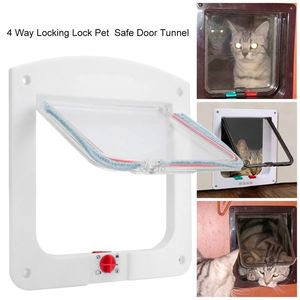 Dropshipping Tahan Cuaca 4 Cara Mengunci Penutup Kucing Interior Pintu Eksterior untuk Kucing & Anjing Cocok untuk Jendela & Dinding - Product Image 2