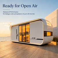 Maison préfabriquée en conteneur, maison capsule, maison mobile extérieure, mini-maison modulaire pour hôtel de villégiature, camping, chambre d'hôtes