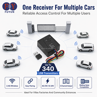 2 Penerima Sambungan Mobil Nirkabel 4G USB Transmitter Kendaraan 2 Kanal Kontrol Kontak Kering untuk Pembuka Gerbang Geser