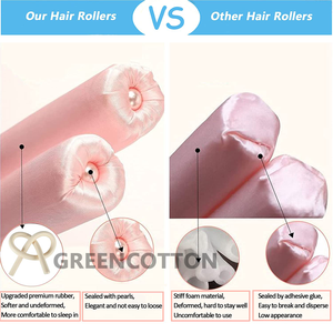 Krultang zonder warmte, met eigen logo, bestseller, schuimkrultang, handig en haarvriendelijk. - Product Image 3