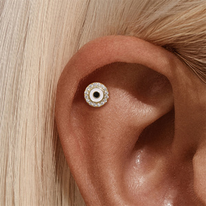 Pendientes de Cadena con Zirconia de Base Plana en Forma de Ojo, Estilo Moderno para Boda o Regalo - Product Image 6