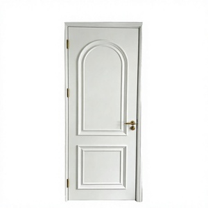 Puerta Interior de Panel Empotrado Estilo Francés Personalizada, Puerta de Dos Paneles Moldeados para Dormitorio o Apartamento - Product Image 4
