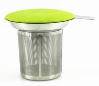 Infuseur à thé en verre borosilicate sans plomb de 12 oz, tasse à thé en verre avec infuseur amovible et couvercle en verre
