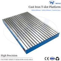 Table d'inspection en fonte robuste, neuve, vente directe usine, plateforme de soudage haute résistance Hebei Weiyue