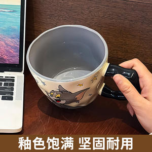 Tom And Jerry <b>Ceramic</b> <b>Mug</b> Single Cup Cartoon Design With Handle For Coffee Or Milk Office Use Birthday Gift - Product Image 5