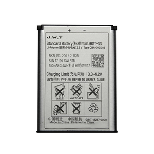 소니 에릭슨 K300i/<span class=keywords><strong>k700i</strong></span>/k800용 도매 휴대폰 BST-33 배터리 - Product Image 1