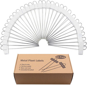 50-Pack Nhà Máy Kim Loại Nhãn 10.6 "Vườn Markers Tái Sử Dụng Nursery Thẻ Cho Rau Thảo Mộc Hoa Nhà Kính - Product Image 4