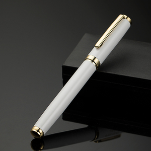 2020 <span class=keywords><strong>de</strong></span> moda tapa <span class=keywords><strong>de</strong></span> metal <span class=keywords><strong>de</strong></span> tinta <span class=keywords><strong>gel</strong></span> bolígrafo logotipo personalizado pura azul pluma blanca como un cisne. - Product Image 4