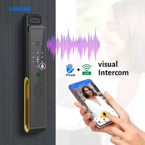 Ttlock 3d Face Recognition Door Lock Smart Wifi Automatic Security Camera Visual <strong>Intercom</strong> Wifi Smart Lock - Product Image 2