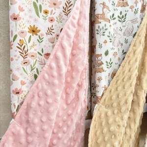 <span class=keywords><strong>Couverture</strong></span> douce double face pour bébé, tissu <span class=keywords><strong>Minky</strong></span> à pois d'un côté et coton de l'autre, <span class=keywords><strong>couverture</strong></span> légère non rembourrée pour tout-petit - Product Image 3