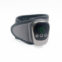 Masseur de poignet intelligent portable, 3 niveaux de vibration, 5 niveaux de chauffage, appareil de soin des mains électrique alimenté par batterie avec écran LED