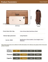 Portefeuille long pour homme en cuir PU avec plusieurs compartiments et double fermeture éclair, pochette pour ordinateur portable, sac à main élégant imprimé en typographie, pochette de soirée, sac d'affaires