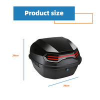 AFTFA Boîte de rangement pour vélo de grande capacité, épaissie, coffre à bagages, boîte arrière pour vélo électrique, fabricant