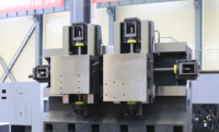 Torno vertical CNC de doble husillo KD800, máquina de torneado de alta precisión para piezas de bridas, rodamientos y discos