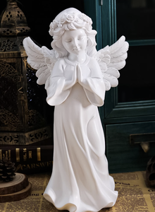 Statuetta d'<span class=keywords><strong>Angelo</strong></span> Artistica in Stile Europeo Vintage, Scultura Personalizzata in Resina Epossidica Stile Americano, Piccola Statuetta di <span class=keywords><strong>Angelo</strong></span> Femminile - Product Image 3