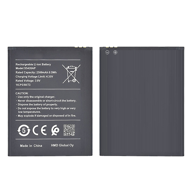 3.8V 2500mAh 9.5Wh S5420AP Black Rechargeable Li-ion Battery for Nokia C1 for Mobile Phones and Laptops in Stock