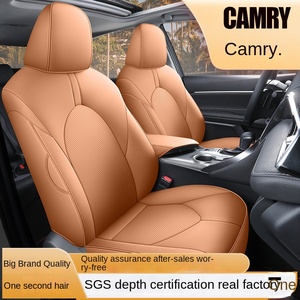 Housses de siège de voiture en cuir de qualité supérieure personnalisées pour <span class=keywords><strong>Toyota</strong></span> Camry Ensemble de housses de coussin accessoires à couverture complète avant - Product Image 3