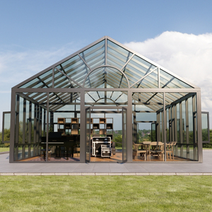 Vente chaude : Parasol de jardin multifonctionnel en alliage d'aluminium, étanche, avec double verre trempé, design moderne et minimaliste - Product Image 3