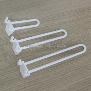 White Plastic <strong>Peg</strong> Kit Shelf Hanger <strong>Pegboard</strong> Hooks Plastic Slatwall Hooks Heavy Duty Display Hooks for Retail - Product Image 6