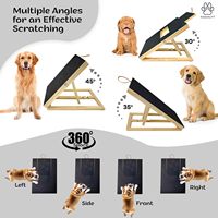 Usine Personnalisé Pin Bambou En Bois Chien Grattoir À Ongles Pet Comportement Peut Être Tiré Magasin Collations En Bois Massif Pet Antidérapant Rampe Échelle