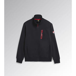 Sudadera Diadora Fz Ducati Negra, Corte Regular, Algodón Cepillado y Poliéster, Ropa de Seguridad - Product Image 1