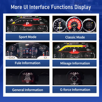 13 " Linux Car Digital Cluster Dashboard untuk Honda Fit 2014-2020 Layar LCD Speedometer Virtual Upgrade Layar Kokpit Virtual