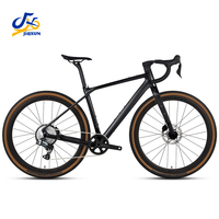 Nouveau vélo de gravier/route en fibre de carbone 700C, cadre 13 vitesses, guidon intégré sans fil monobloc, directement de l'usine chinoise