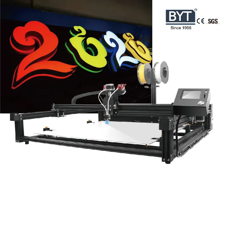 BYTCNC Industrial Luminous Letter 3D Printer B800 for 3D signage quickly and easy printing machine
