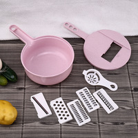 Ronde Groente Fruit Aardappelschiller Ui Chopper, Voedsel Chopper Fruit Cutter Verstelbare Snijmachine Groentesnijder Met Afvoerrek