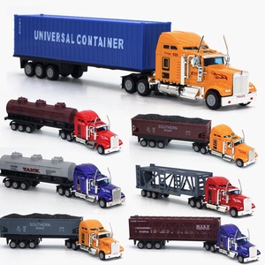 Camión de Plataforma Plana con Contenedor, Modelo Americano, de Aleación, con Control de Fuerza - ¡El Más Vendido en Ventas Transfronterizas! - Product Image 1