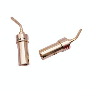 ปลั๊กกล้วยแบบเข็มโค้งทองแดง 2 มม. ชุบทอง PEAVEY ขั้วต่อแบบไม่ต้องบัดกรี โรงงานขายตรง - Product Image 3