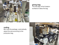 Machine à sauce multifonctionnelle en plastique avec système d'ensachage pour liquides/pâtes, boissons, pompe de pesage et de scellage électrique automatique