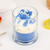 Bougie d'aromathérapie en cire de soja naturelle à combustion longue pour décor de désodorisant de bureau à domicile