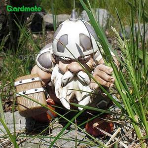 Estatua de Gnomo de Jardín Taloit - Estatua de Gnomo Vikingo Victor, Enano Nórdico, para Hogar, Patio, Jardín, Escultura de Jardín - Product Image 2