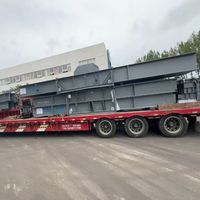 Estructura de Acero de Calibre Pesado Q355, Servicios de Corte y Doblado para Naves Industriales, Almacenes Prefabricados, Taller, Conexión por Pernos, Pintado
