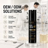 Sérum Éclat Hydratant et Raffermissant ODM/OEM de Haute Qualité, Réduit le Teint Terne, Répare les Rougeurs et la Peau Sèche, Convient à Tous Types de Peaux, Sérum à la Truffe Noire et aux Céramides