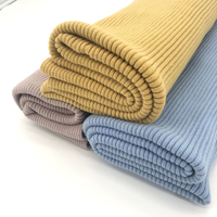 Tissu de manchette en tricot côtelé pour vêtements d'hiver épais et lourds
