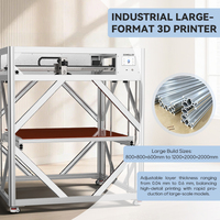 Imprimante 3D FDM industrielle DM10Pro 1000 mm, grande taille, haute précision, prototypage rapide, vitesse d'impression 500 mm/s, machine d'impression 3D rapide