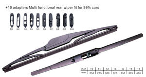 Limpiaparabrisas Trasero Multifuncional para Automóvil, Compatible con Accord <span class=keywords><strong>Jazz</strong></span>, de 12 a 28 Pulgadas, de Goma Natural, Silencioso, Venta al por Mayor - Product Image 2