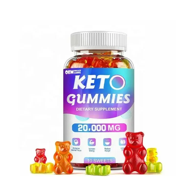 Oem keto Gummies 20000 mg với Vitamin B & E tiên tiến hỗ trợ chế độ ăn uống bổ sung cho cải thiện keto chế độ ăn uống nhãn hiệu riêng