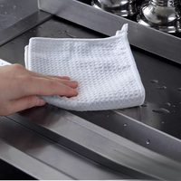 Serviette de cuisine en polyester gaufré, personnalisée, écologique, hypoallergénique, séchage rapide, absorbante, anti-chute de poils, pour machine à café