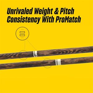 Negro Un par Rebound 5B Baquetas Agarre cómodo Hickory Wood Acorn Tip Drum Stick - Product Image 2