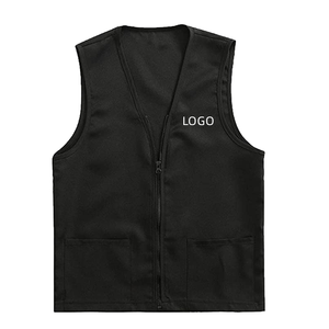 Supermarket Uniform <strong>Vest</strong> Custom Logo Printing Lightweight Polyester <strong>for</strong> Men <strong>Women</strong> High Quality Formal Style with Zipper Closure - Product Image 1