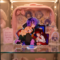 Figurine de personnage d'anime arc-en-ciel en acrylique écologique personnalisée, support de bureau, décoration, collection, cadeau